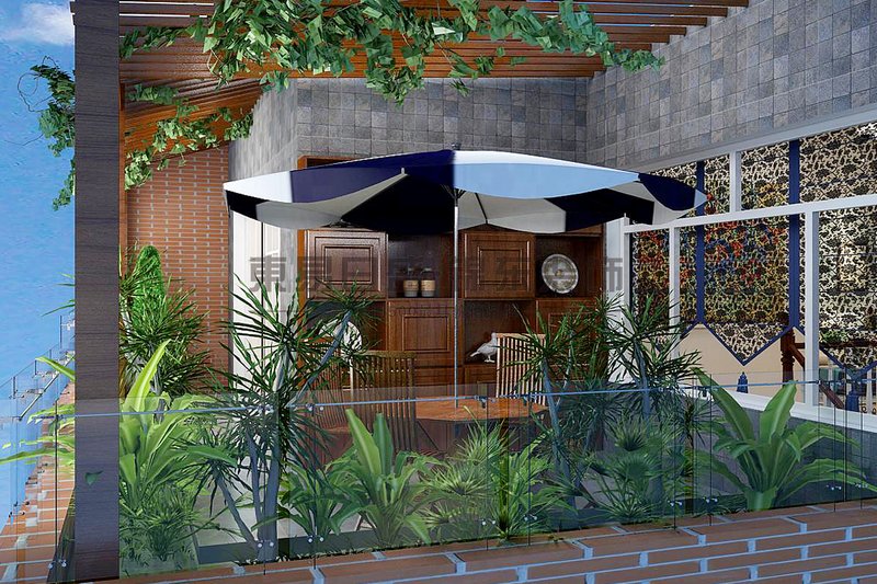 300平歐美風(fēng)情別墅裝修案例，這錢花得值