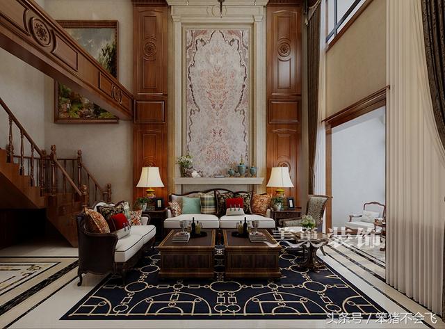 郊區(qū)自建別墅，古典風(fēng)格裝新案例實(shí)拍，土豪