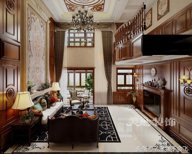 郊區(qū)自建別墅，古典風(fēng)格裝新案例實(shí)拍，土豪