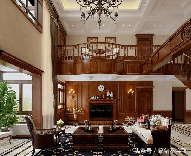 郊區(qū)自建別墅，古典風(fēng)格裝新案例實(shí)拍，土豪