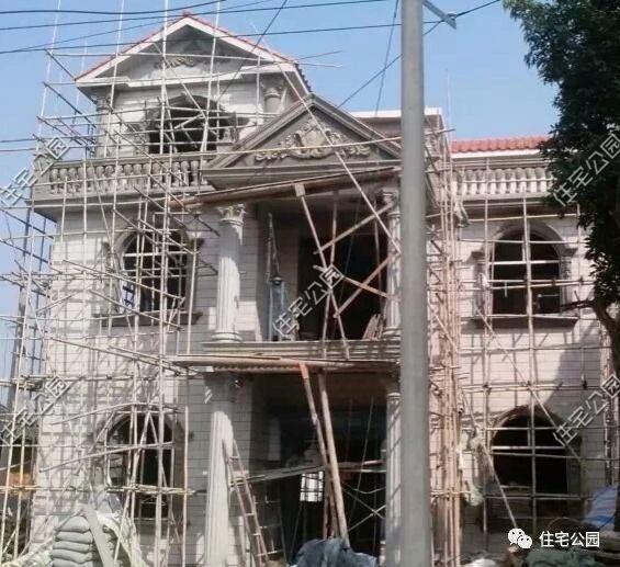 湖南農村蓋別墅過程實拍，附方案圖和建好實景照片