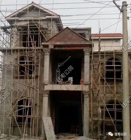 湖南農村蓋別墅過程實拍，附方案圖和建好實景照片