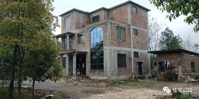 湖南農村蓋別墅過程實拍，附方案圖和建好實景照片