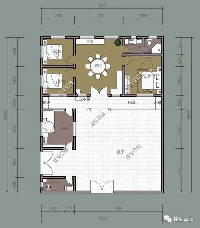 幾款帶院子的農(nóng)村自建別墅設(shè)計(jì)方案，有院子才叫別墅