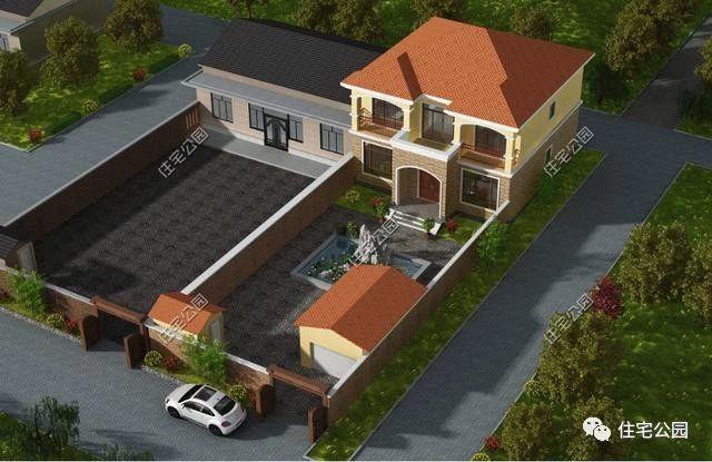 幾款帶院子的農(nóng)村自建別墅設(shè)計(jì)方案，有院子才叫別墅