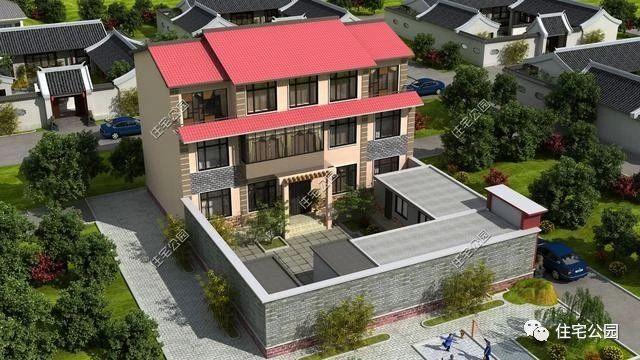 幾款帶院子的農(nóng)村自建別墅設(shè)計(jì)方案，有院子才叫別墅