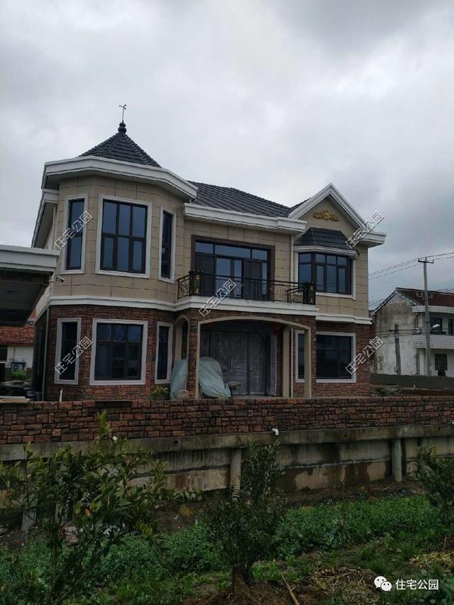 12X14米新農村二層小別墅設計圖，附建好實拍照片