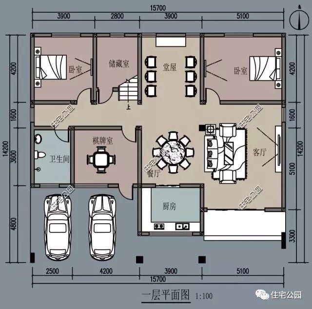 10套帶堂房的自建房戶型圖，喜歡堂房的快來(lái)看看