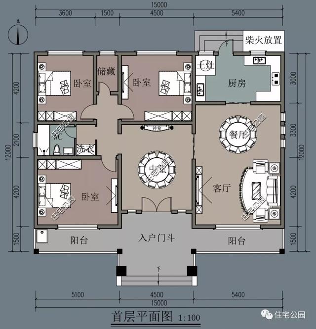 10套帶堂房的自建房戶型圖，喜歡堂房的快來(lái)看看