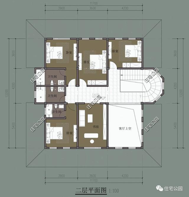 10套帶堂房的自建房戶型圖，喜歡堂房的快來(lái)看看