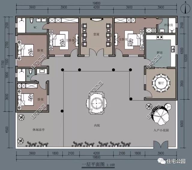 10套帶堂房的自建房戶型圖，喜歡堂房的快來(lái)看看