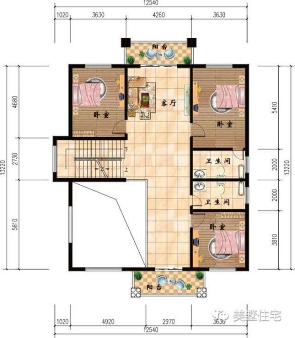 適合小宅基地的農(nóng)村房屋設(shè)計圖，小戶型建出大效果