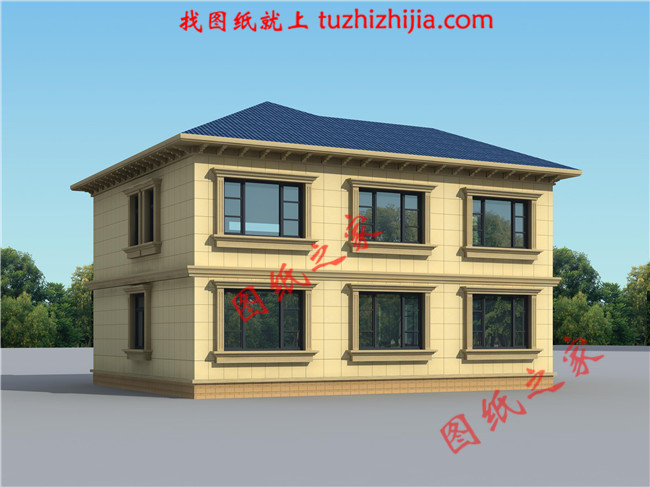 兩層樓房設(shè)計(jì)圖，兩層新農(nóng)村樓房圖紙，外觀典雅古樸