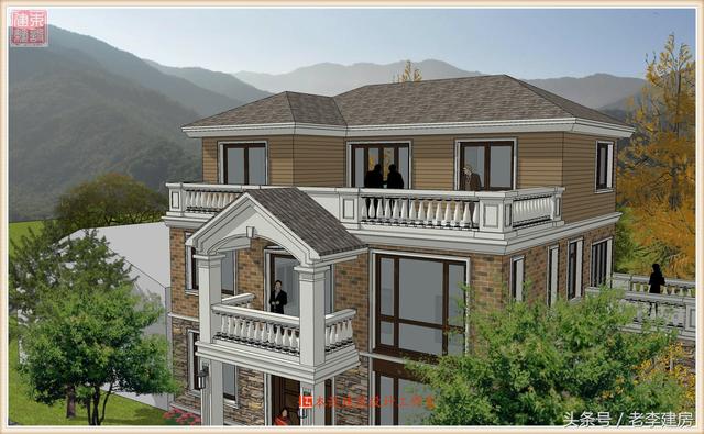 15x10三層房屋設(shè)計(jì)圖，外觀大氣，戶型實(shí)用