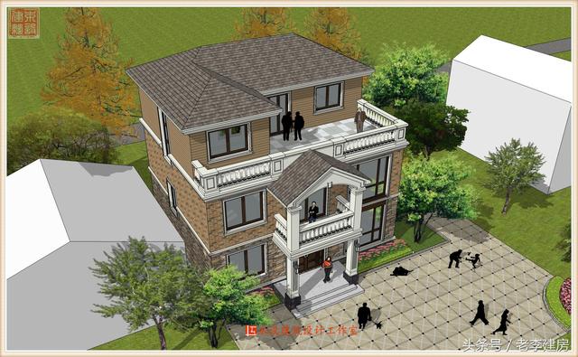 15x10三層房屋設(shè)計(jì)圖，外觀大氣，戶型實(shí)用