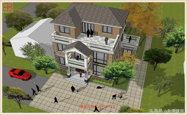 15x10三層房屋設(shè)計(jì)圖，外觀大氣，戶型實(shí)用