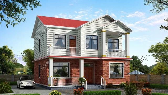 幾套25萬造價的2層自建房戶型圖，不用攢錢也能建