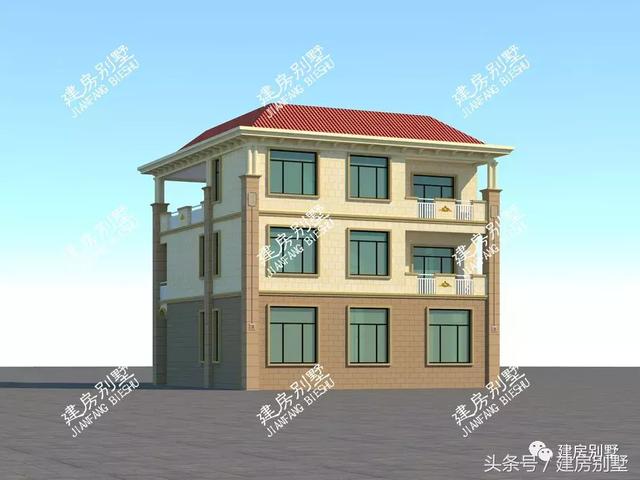 2款農(nóng)村三層豪宅戶型圖，建好絕對(duì)有面子