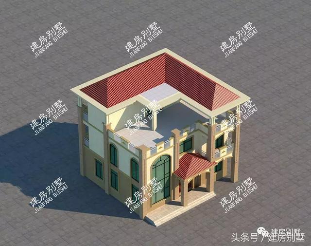 2款農(nóng)村三層豪宅戶型圖，建好絕對(duì)有面子