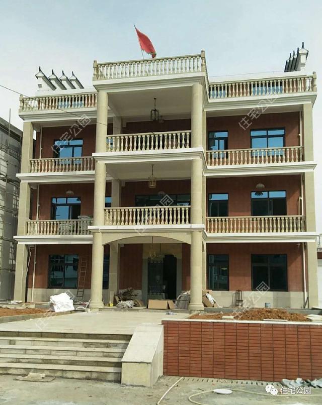 3套歐式三層農(nóng)村別墅外觀圖實(shí)拍，1、2最美，3最實(shí)用