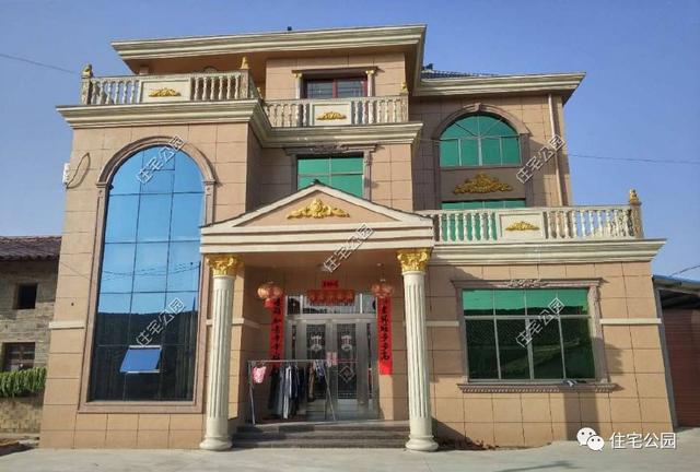 3套歐式三層農(nóng)村別墅外觀圖實(shí)拍，1、2最美，3最實(shí)用