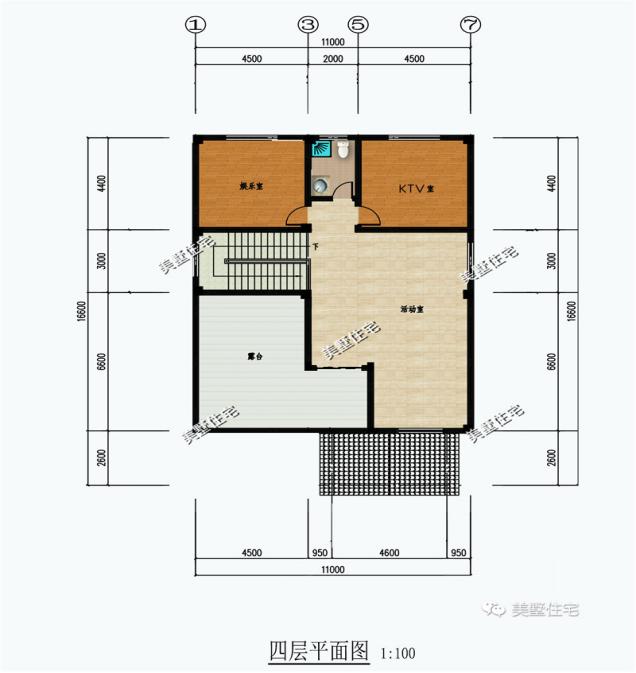 精選的三款農村四層別墅戶型圖，攢夠錢肯定建一棟