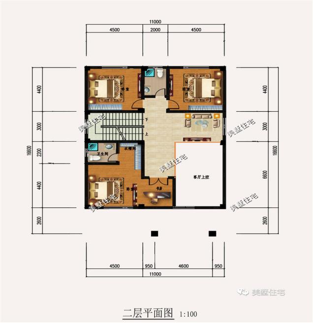 精選的三款農村四層別墅戶型圖，攢夠錢肯定建一棟