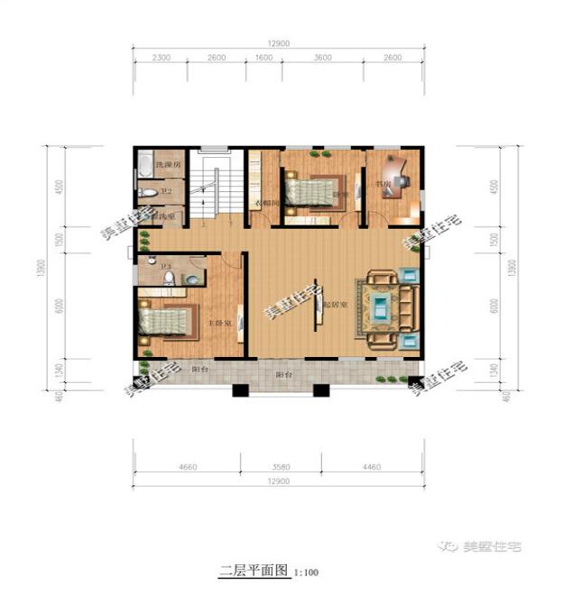 精選的三款農村四層別墅戶型圖，攢夠錢肯定建一棟