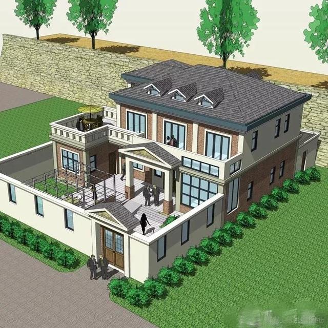 15*15米帶院子中式二樓別墅設(shè)計(jì)圖，品質(zhì)生活就靠它了