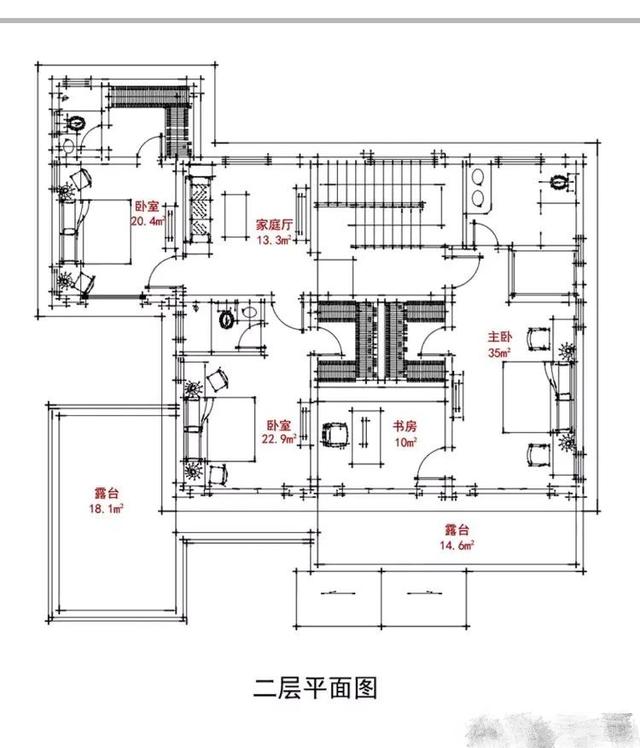 15*15米帶院子中式二樓別墅設(shè)計(jì)圖，品質(zhì)生活就靠它了