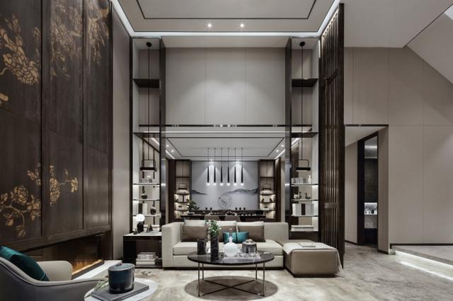 280㎡新中式古典風格別墅裝修圖，低調(diào)奢華有內(nèi)涵