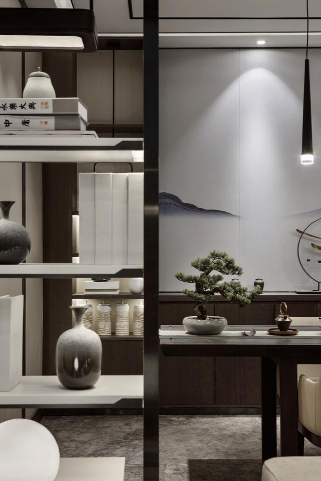 280㎡新中式古典風格別墅裝修圖，低調(diào)奢華有內(nèi)涵