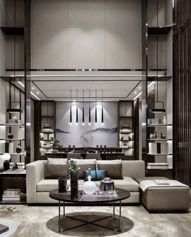 280㎡新中式古典風格別墅裝修圖，低調(diào)奢華有內(nèi)涵