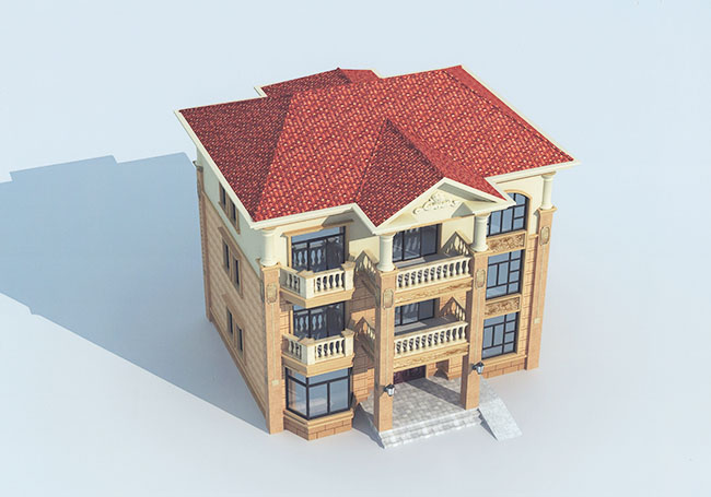 新農(nóng)村三層房屋住宅設(shè)計(jì)圖紙大全（含效果圖）