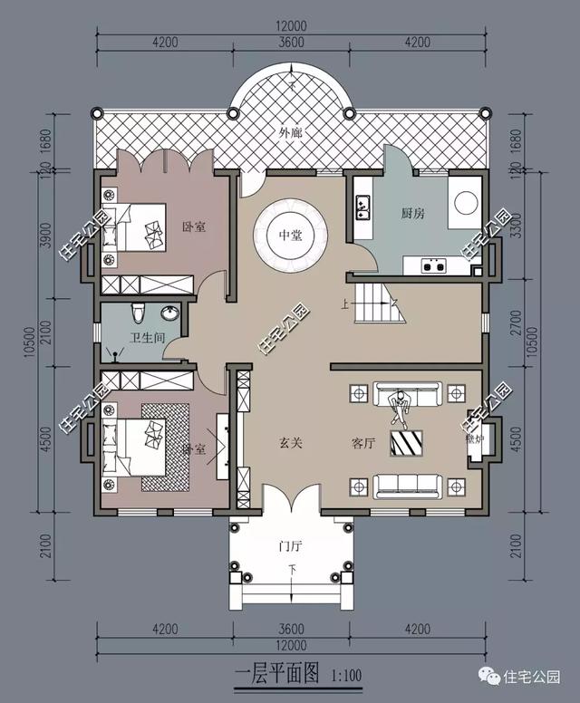 二層法式別墅設(shè)計(jì)方案圖，看一眼就喜歡上了