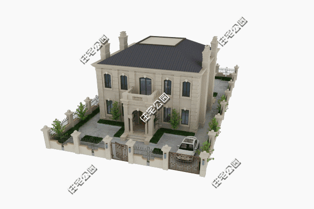 二層法式別墅設(shè)計(jì)方案圖，看一眼就喜歡上了