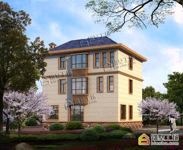 25萬自建農(nóng)村三層樓房圖，占地120平左右