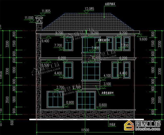 25萬自建農(nóng)村三層樓房圖，占地120平左右