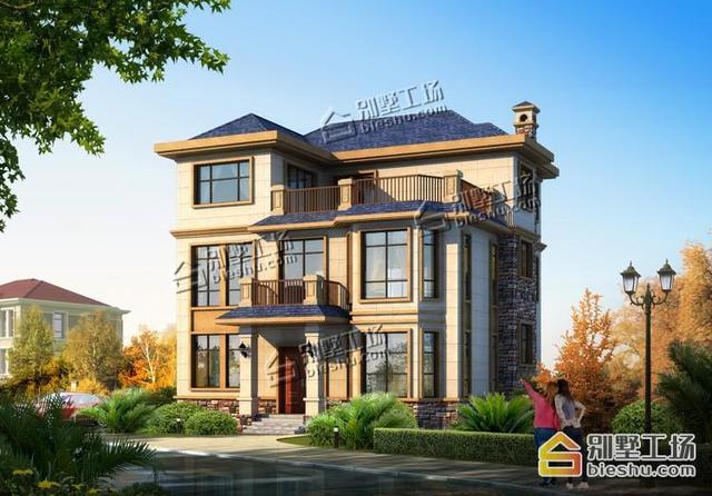 25萬自建農(nóng)村三層樓房圖，占地120平左右