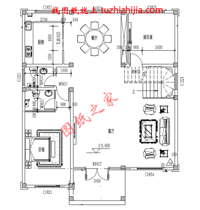 歐式大氣三層小別墅設(shè)計(jì)圖紙，外觀、造型大方，色彩明快