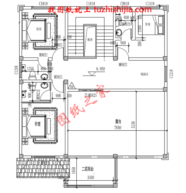 歐式大氣三層小別墅設(shè)計(jì)圖紙，外觀、造型大方，色彩明快