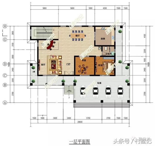 3套帶地下室的房屋設(shè)計(jì)圖，限高審批的有福了