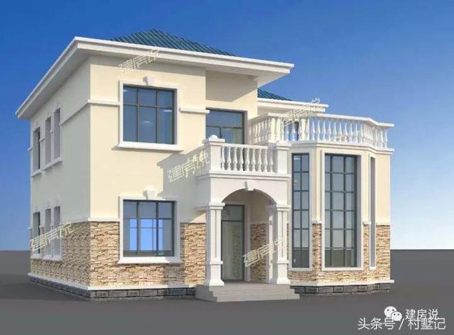 11*11米經(jīng)典兩層農(nóng)村小樓施工案例，附戶型方案設(shè)計圖