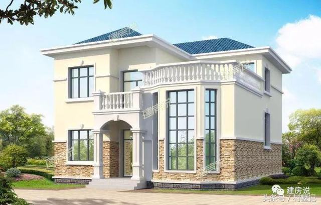 11*11米經(jīng)典兩層農(nóng)村小樓施工案例，附戶型方案設(shè)計圖