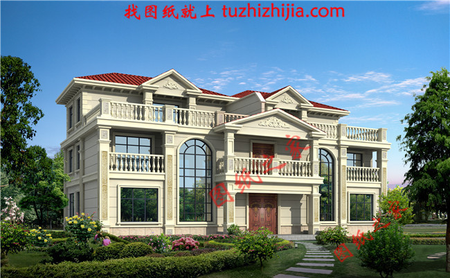 農(nóng)村建房兄弟雙拼三層，經(jīng)典的歐式風(fēng)格，大氣的外觀