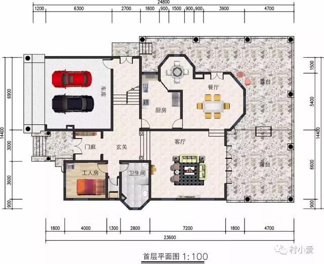 24x14m歐式鄉(xiāng)村別墅設計方案圖，高端、大氣