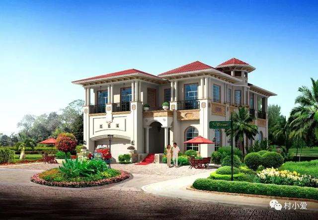 24x14m歐式鄉(xiāng)村別墅設計方案圖，高端、大氣