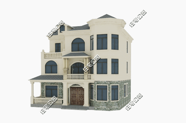 13X11米農(nóng)村3層別墅設(shè)計方案，現(xiàn)代結(jié)合歐式，好看