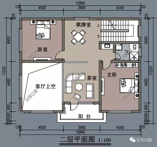 農(nóng)村14X14米樓房設(shè)計(jì)圖，3種方案供您選擇