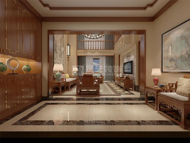 260平米中式別墅裝修效果圖，大氣